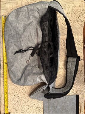 Classic Grey Pet Sling Carrier with Mesh Ventilation